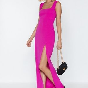 Nasty Gal Square With Me Maxi Dress Homecoming